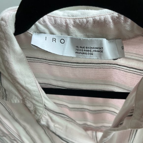 IRO striped button down with long sleeves - Picture 2 of 2